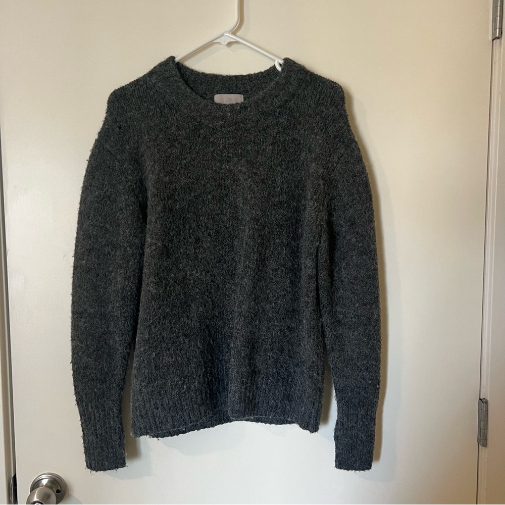 H&M Dark Gray Crew Neck Sweater